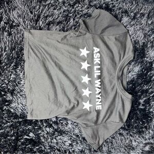 Gray Graphic Women's Top